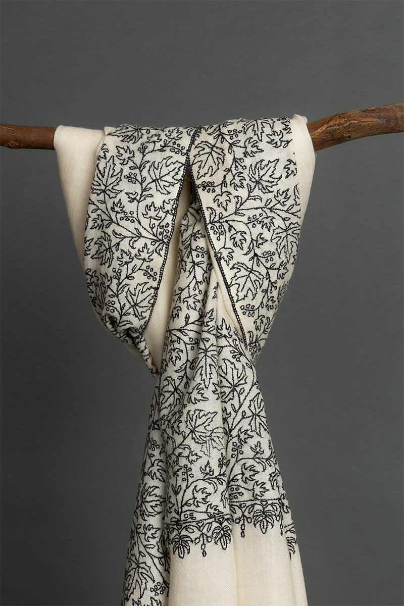 Paisley Blue 2 & White and Black Palla