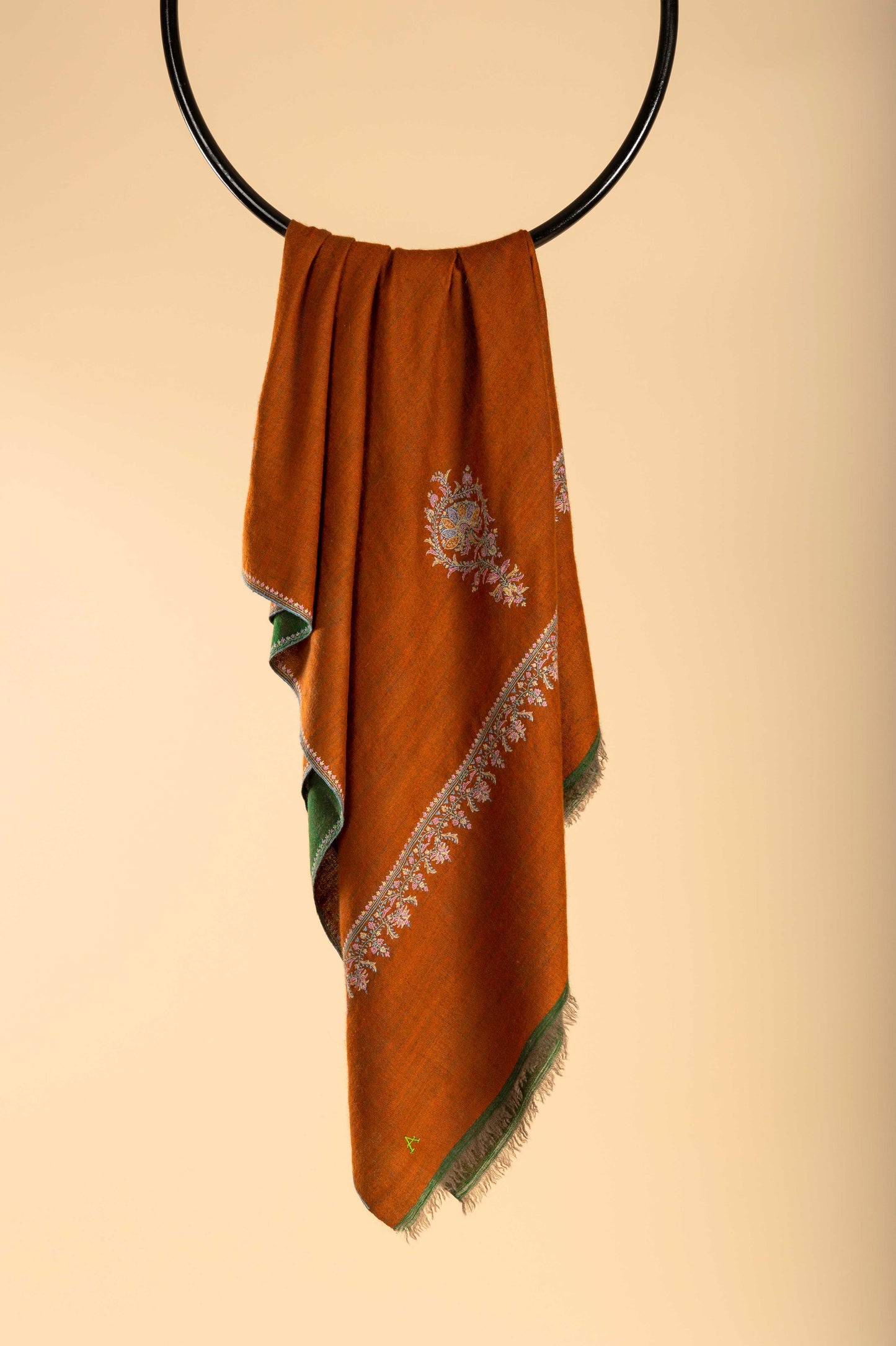 Bale and Boteh Reversible Rust/Emerald