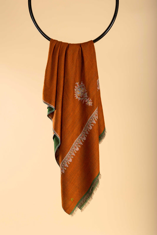 Bale and Boteh Reversible Rust/Emerald