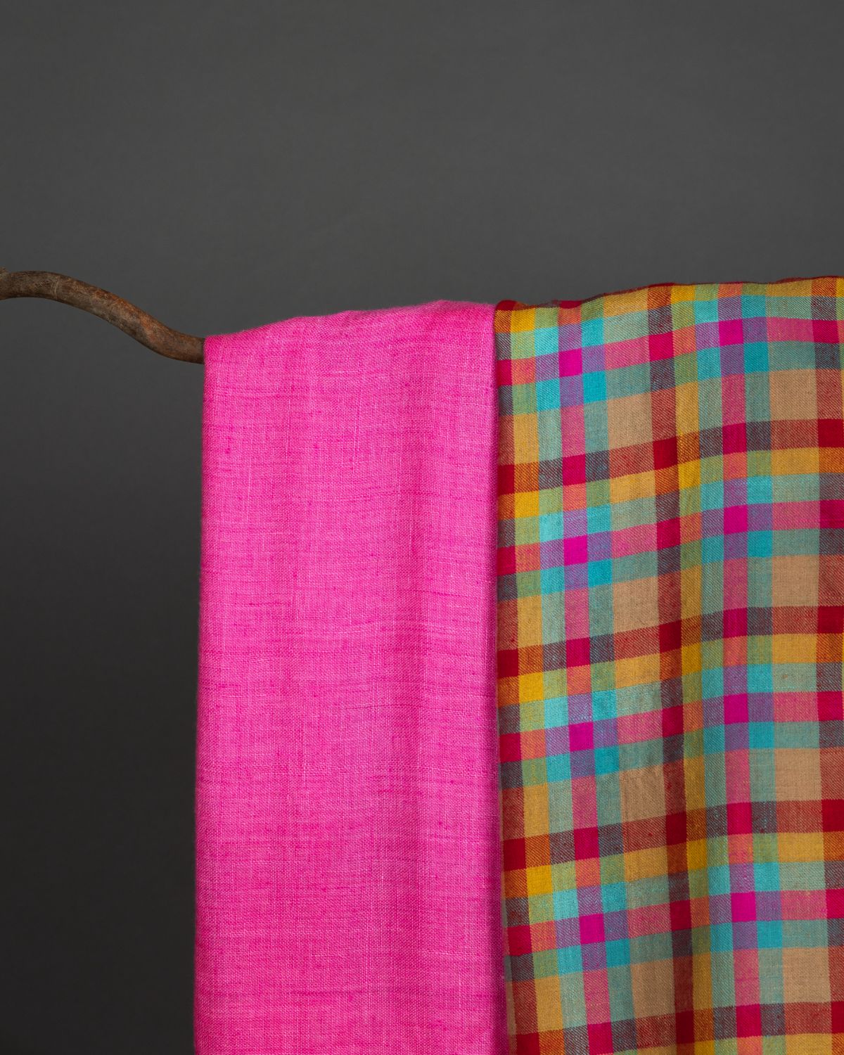 Happy Check Shawl