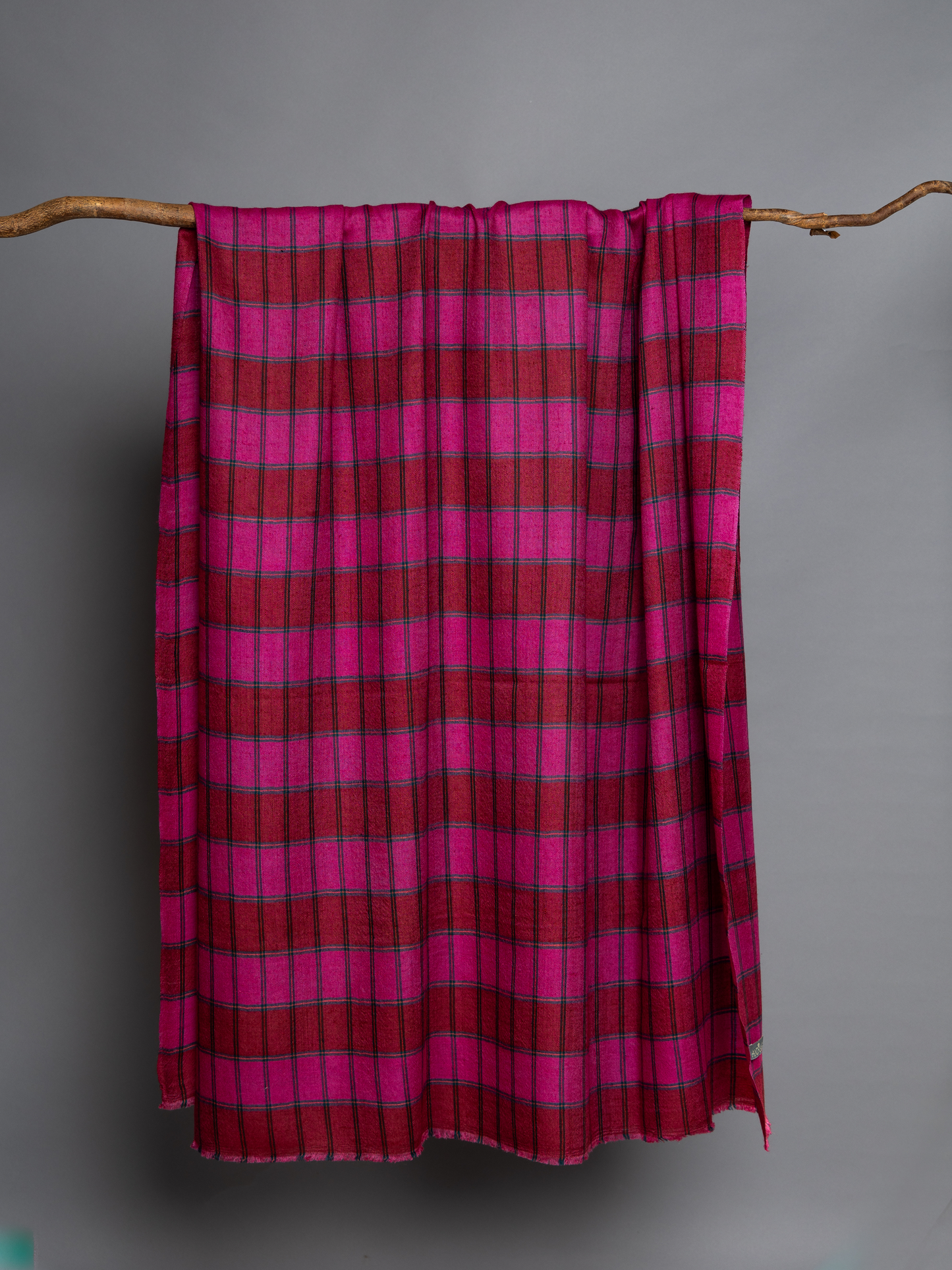 Madras Check Pink/Maroon