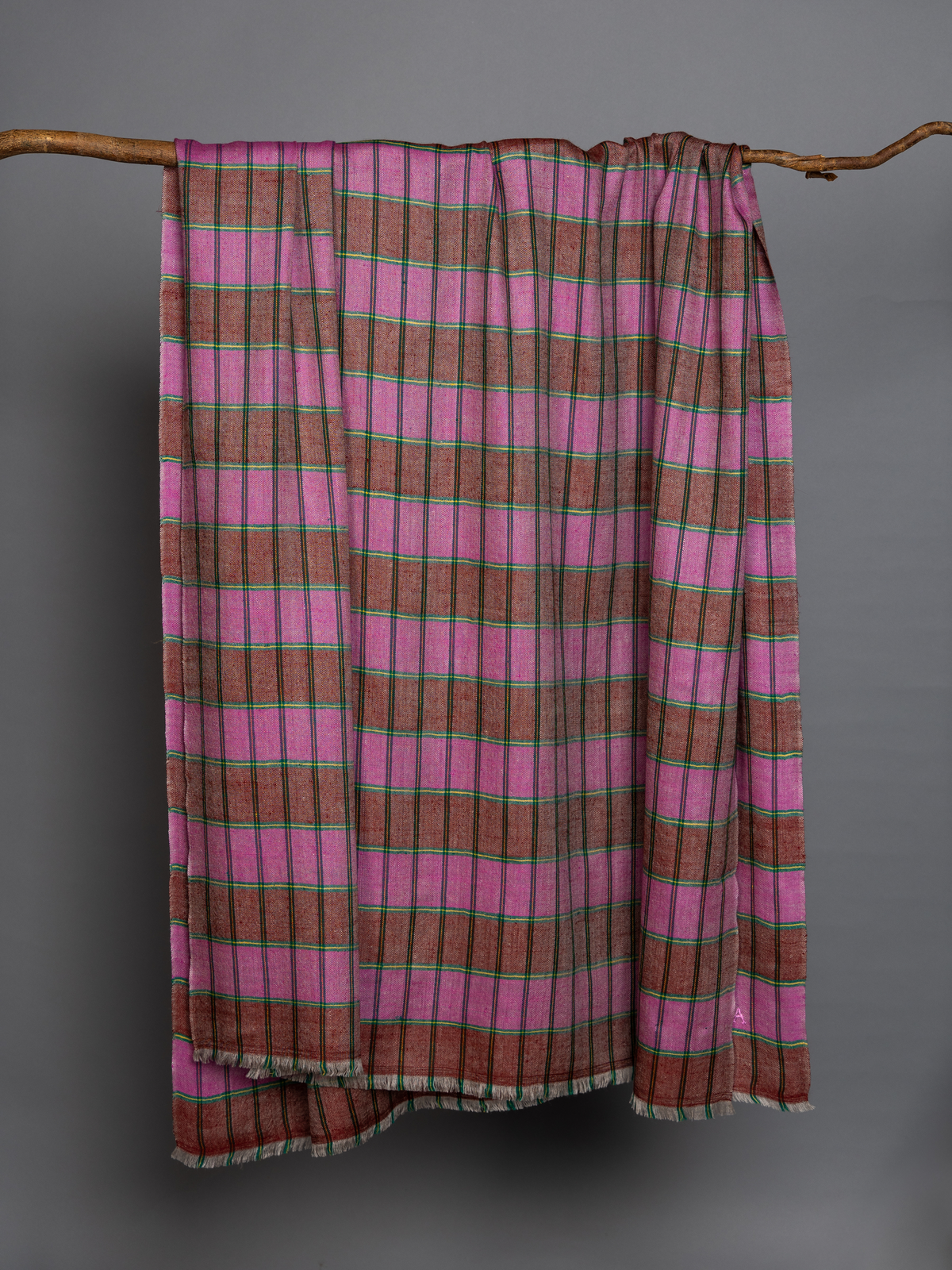Madras Check Shawl