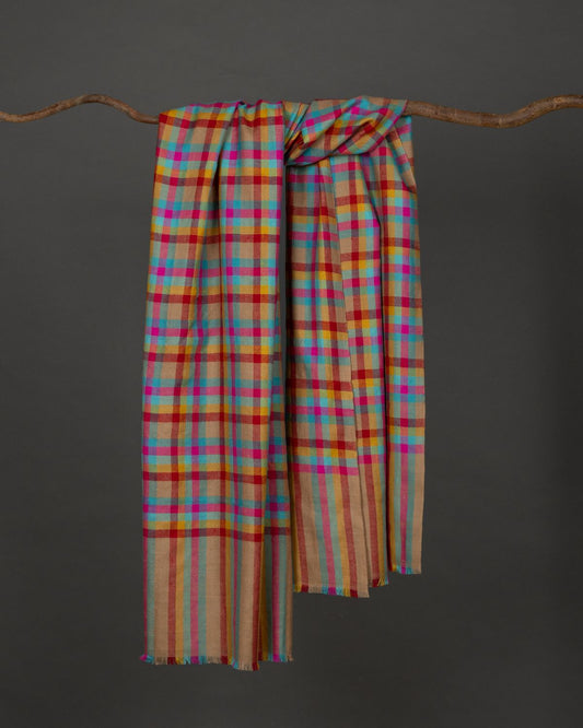 Happy Check Shawl