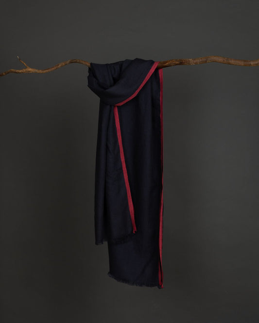 Kund Daar Deep Grey/Red Stole