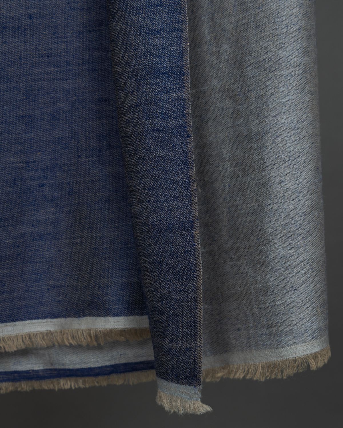 Do Rung Navy Blue/Grey Stole