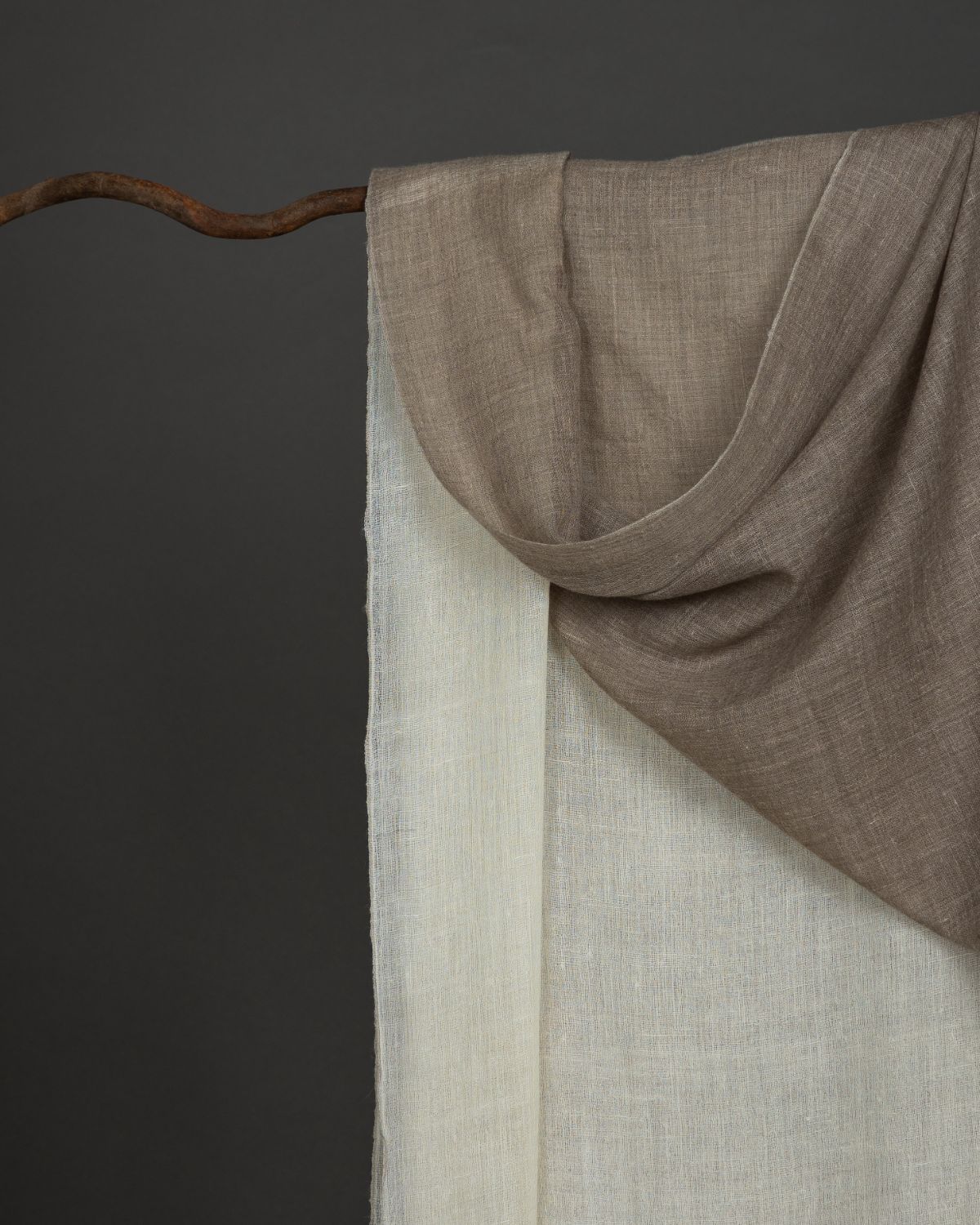 Meera Stole Natural/White