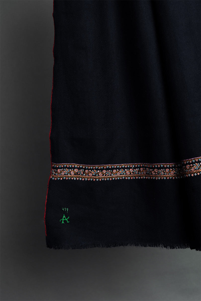 Deep Navy Multicolor Embroidery Bale