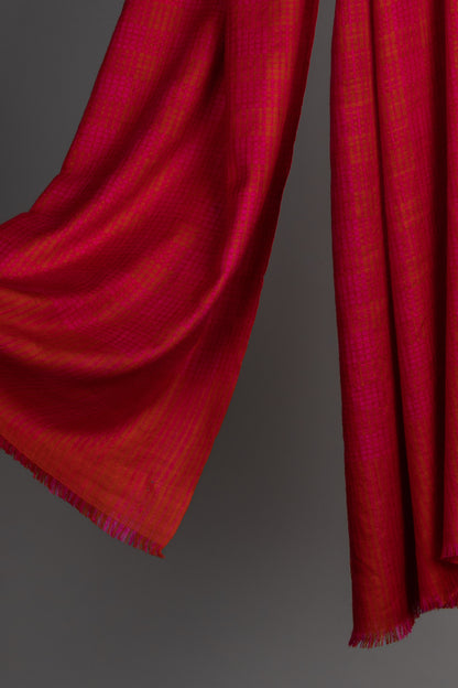 Fayaz Check Red/Pink