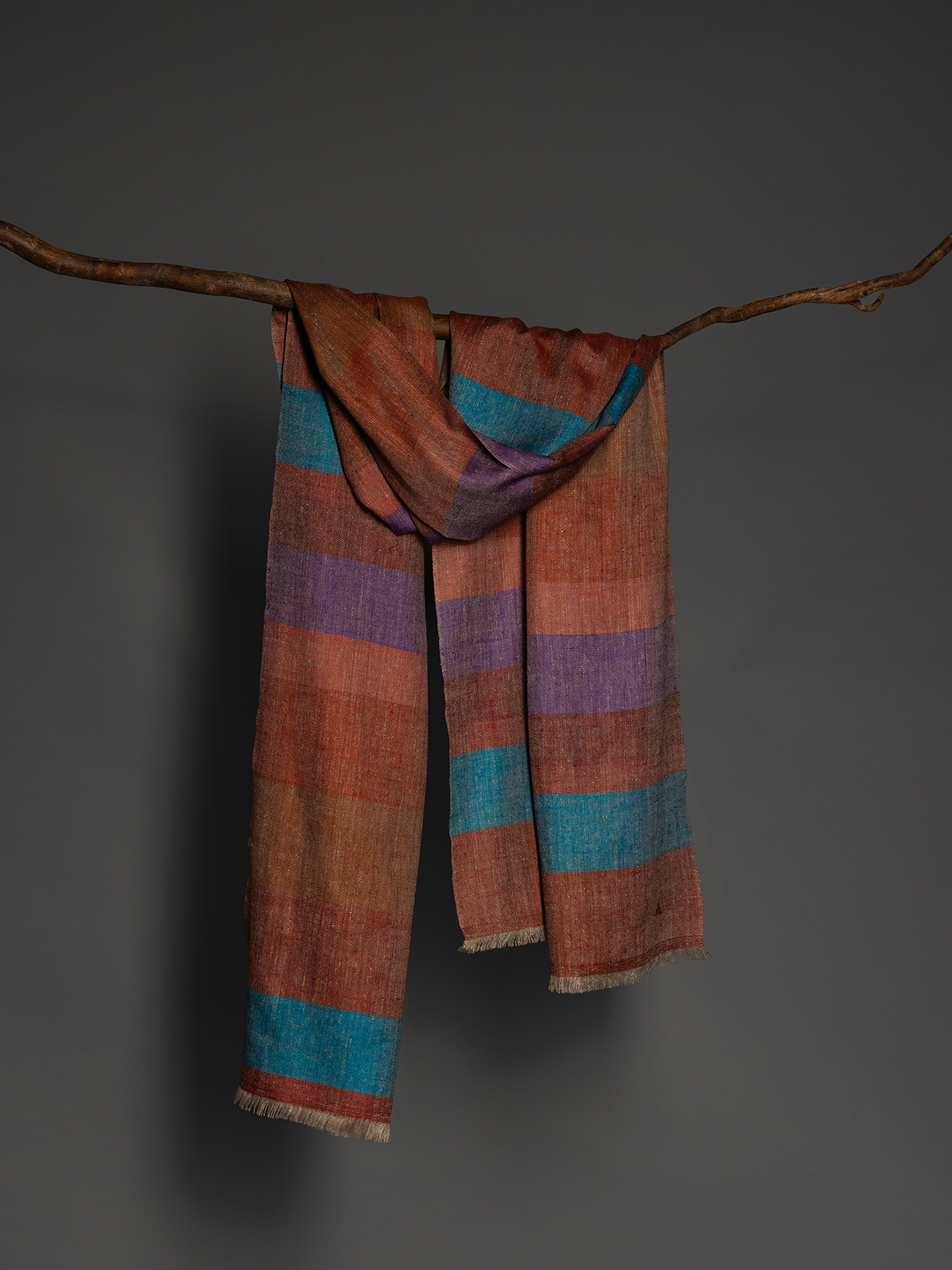 Pippa Small x Andraab Purple and Rust Stripes