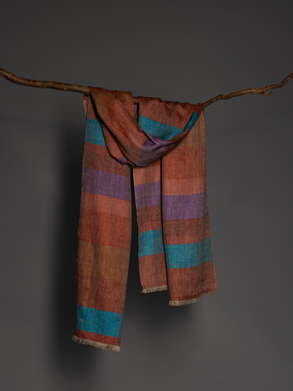 Pippa Small x Andraab Purple and Rust Stripes