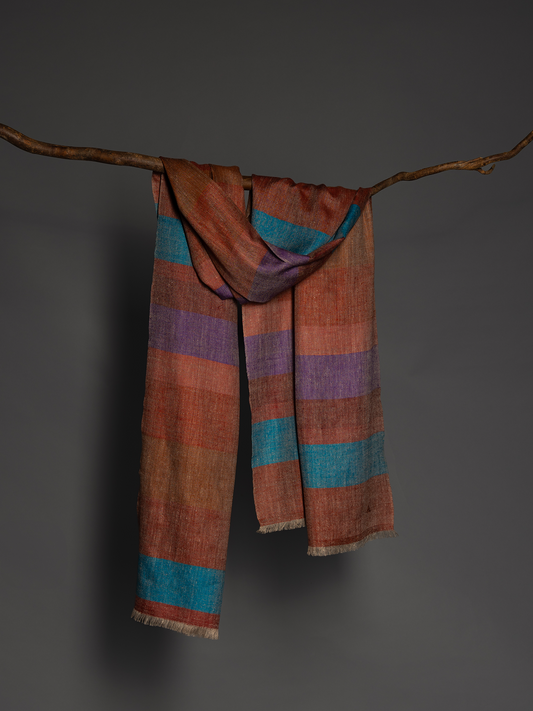 Pippa Small x Andraab Purple and Rust Stripes