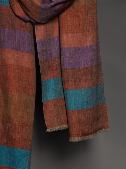 Pippa Small x Andraab Purple and Rust Stripes