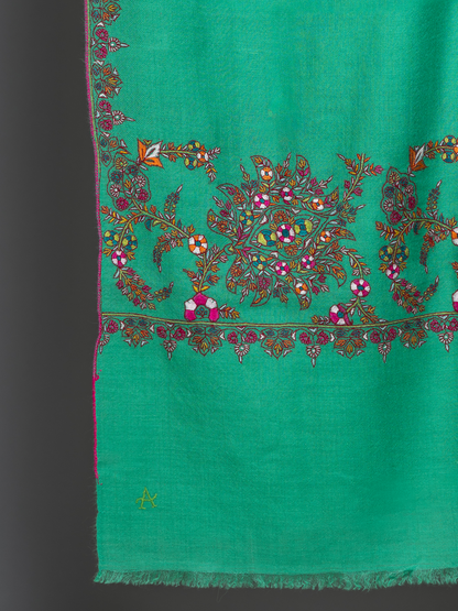 Wintergreen Palla Embroidered