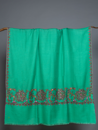 Wintergreen Palla Embroidered