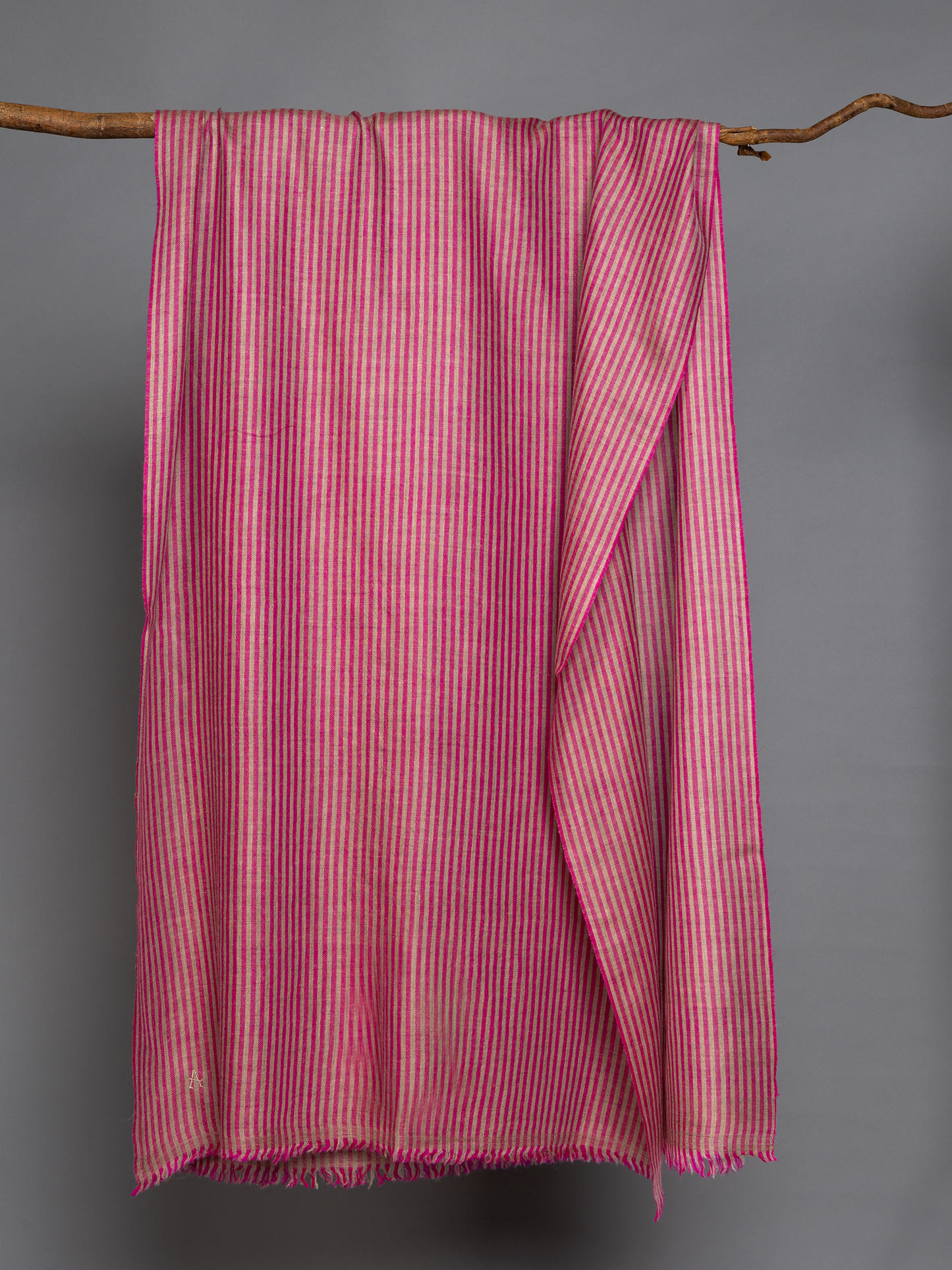 Magenta and Natural Stripes