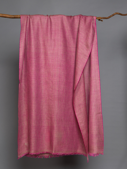 Magenta and Natural Stripes