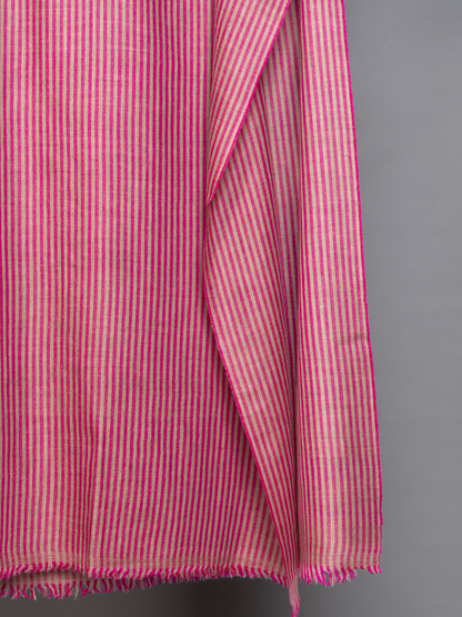 Magenta and Natural Stripes