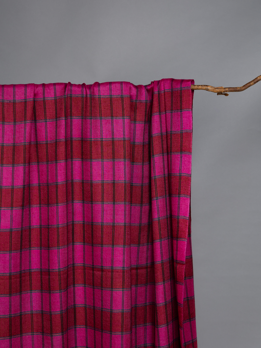 Madras Check Pink/Maroon