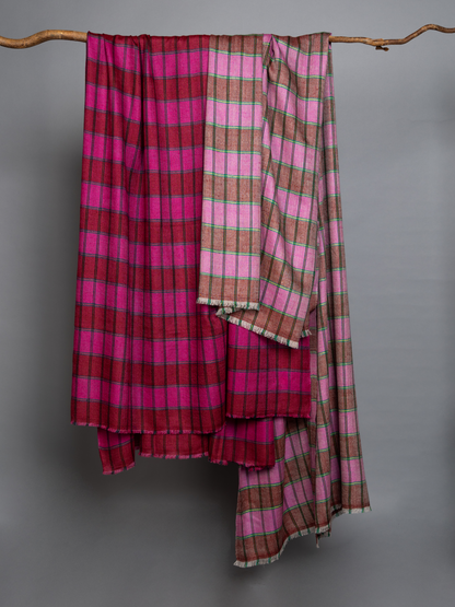 Madras Check Fuchsia/Rust