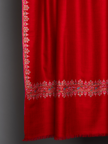 Red Palla Embroidered
