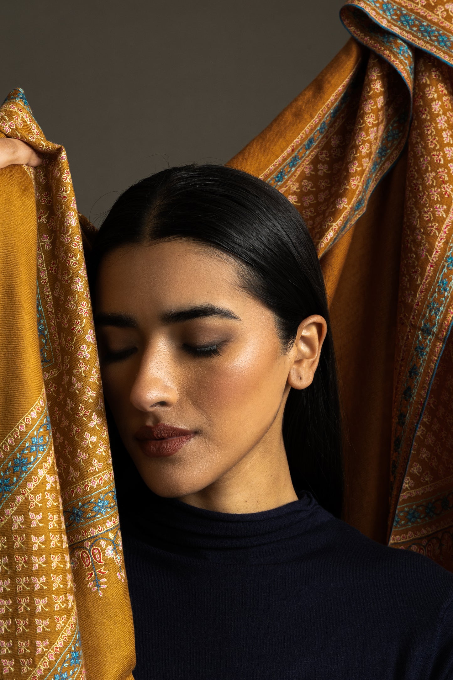 Gold Embroidered Shawl